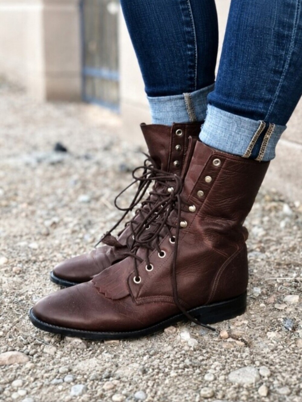 Justin Kiltie Vintage Western Boots Size 6
